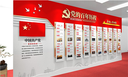 中国共产党百年光辉历程文化墙